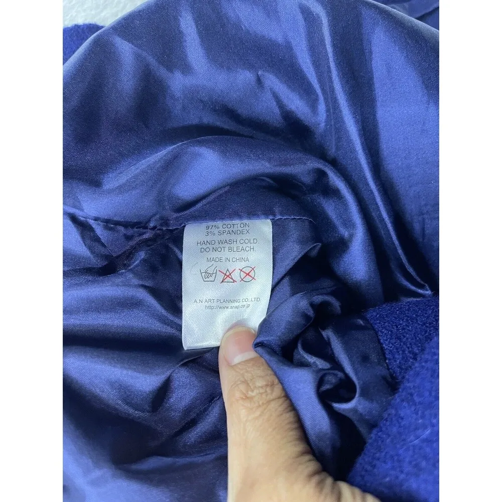 ANAP Women's Peacoat Blue Gold Button Japaanese Fashion Size XS - Image 3