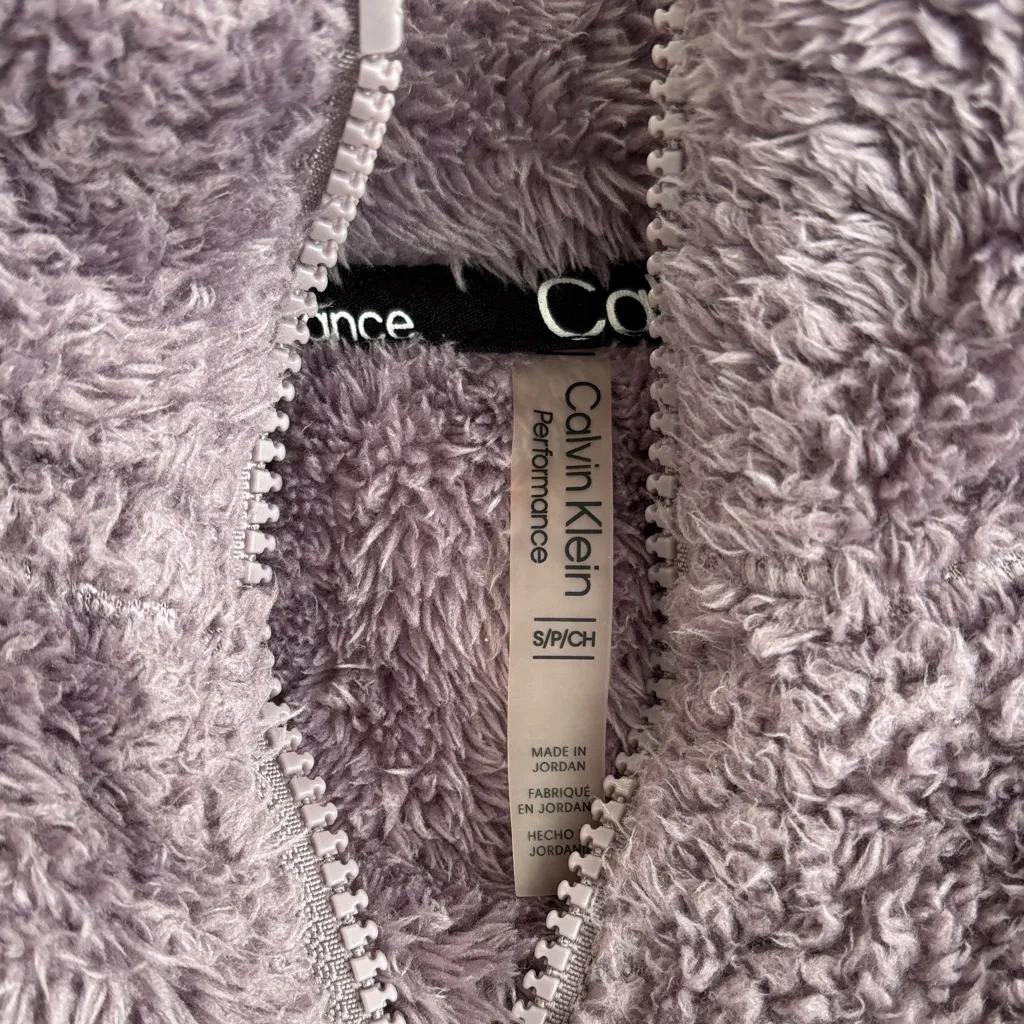 Calvin Klein lavender fleece pullover - Image 3