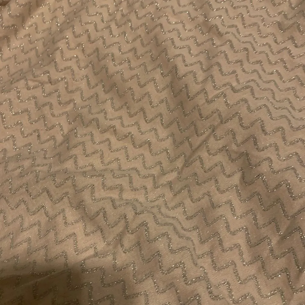 Three Pink Hearts  glitter Chevron button back blouse - Image 3