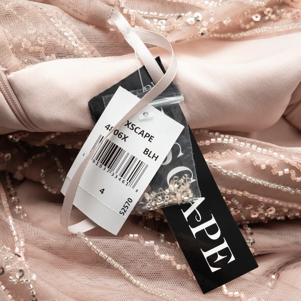 Xscape Beaded Chiffon A Line Gown - Image 8