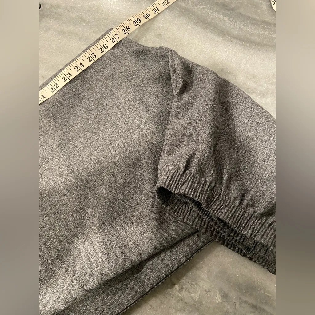 Blair Size 16P Gray Elastic Waist Pull On Non Iron Easy Care Dress Pants Pockets - Image 6