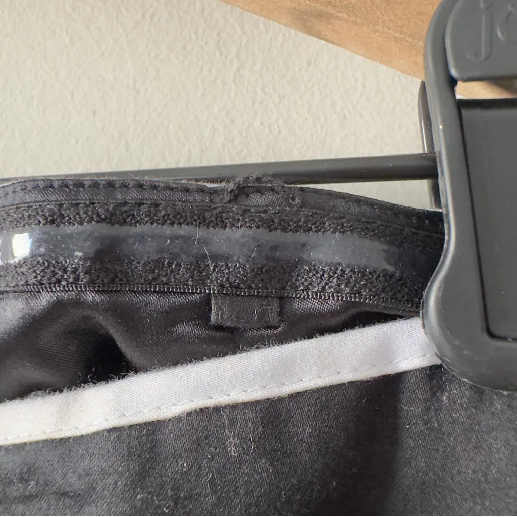 Vintage 2000s Y2K New York & Co. Black and White Strapless Dress Mini Ruffle NWT Size 14 - Image 6