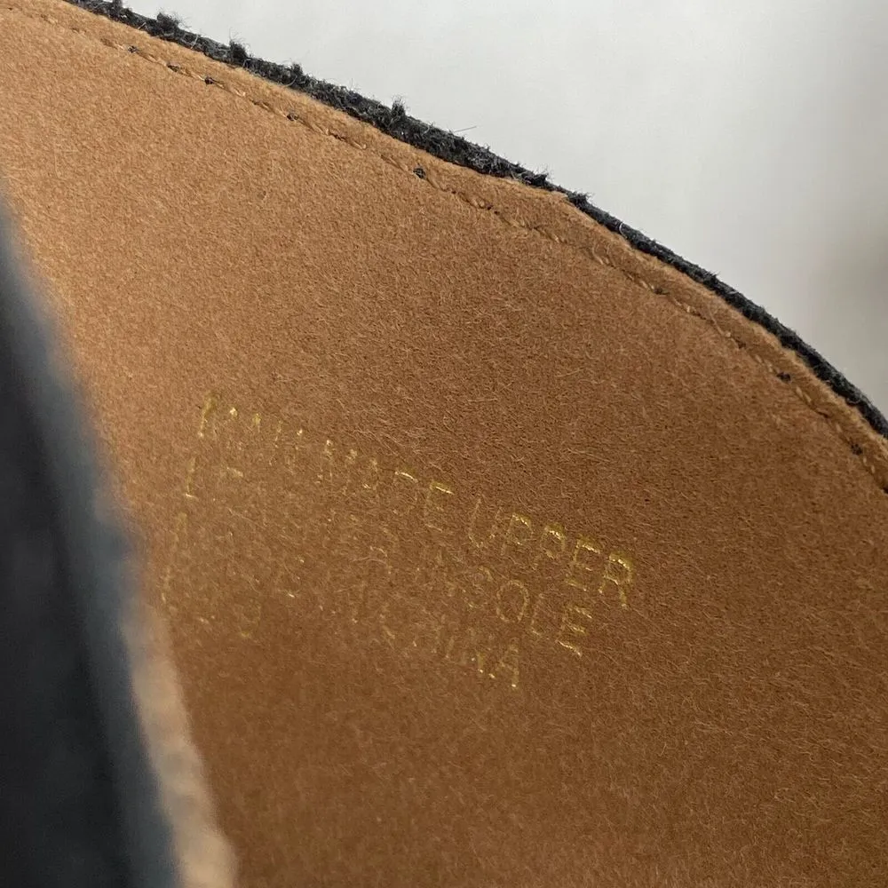 Buckle Mi.iM slides shoes Womens 9‎ Slate Gray Black Woven D'Orsay Leather - Image 10