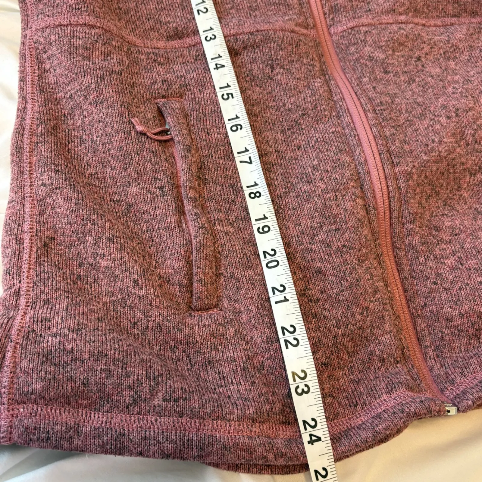 The North Face Womens Crescent Fleece Full‎ Zip Jacket Sweater Pink Size Small - Image 10