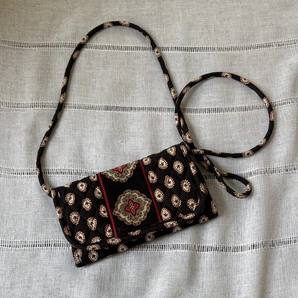 Vera Bradley Pirouette Retired Tri-Fold Crossbody Wallet Clutch - Image 5