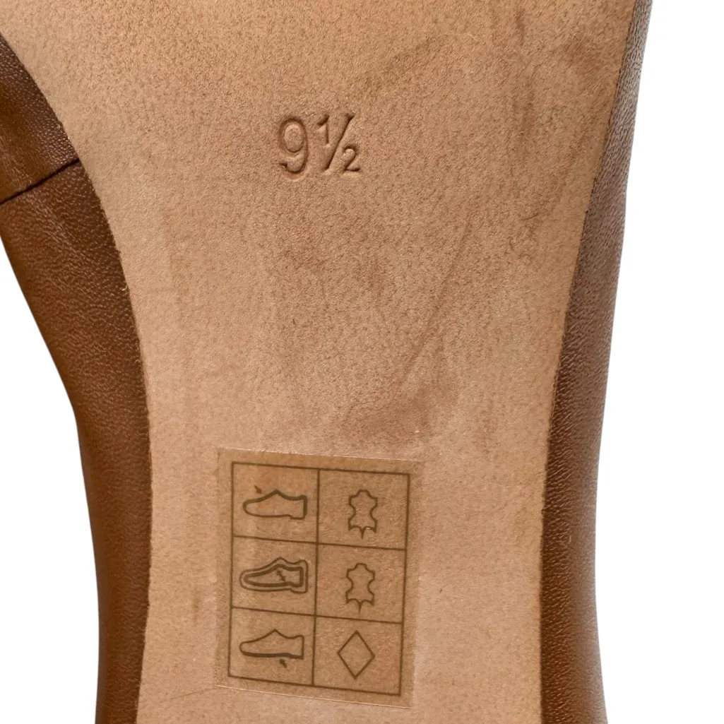 Madewell The Reid Pump in Leather Cognac Brown Classic Shoe Size 9.5 - Image 5