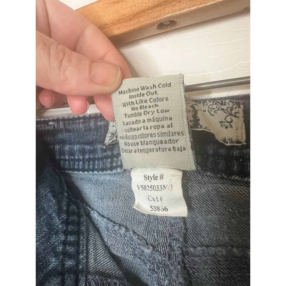 Vintage Y2K 2000s 17/21 Exclusive Denim Women's Jeans Missing Back Button Size 4 Blue - Image 8