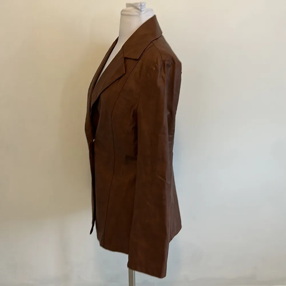 I. Am. Gia Brown Faux Leather Jacket - Image 3