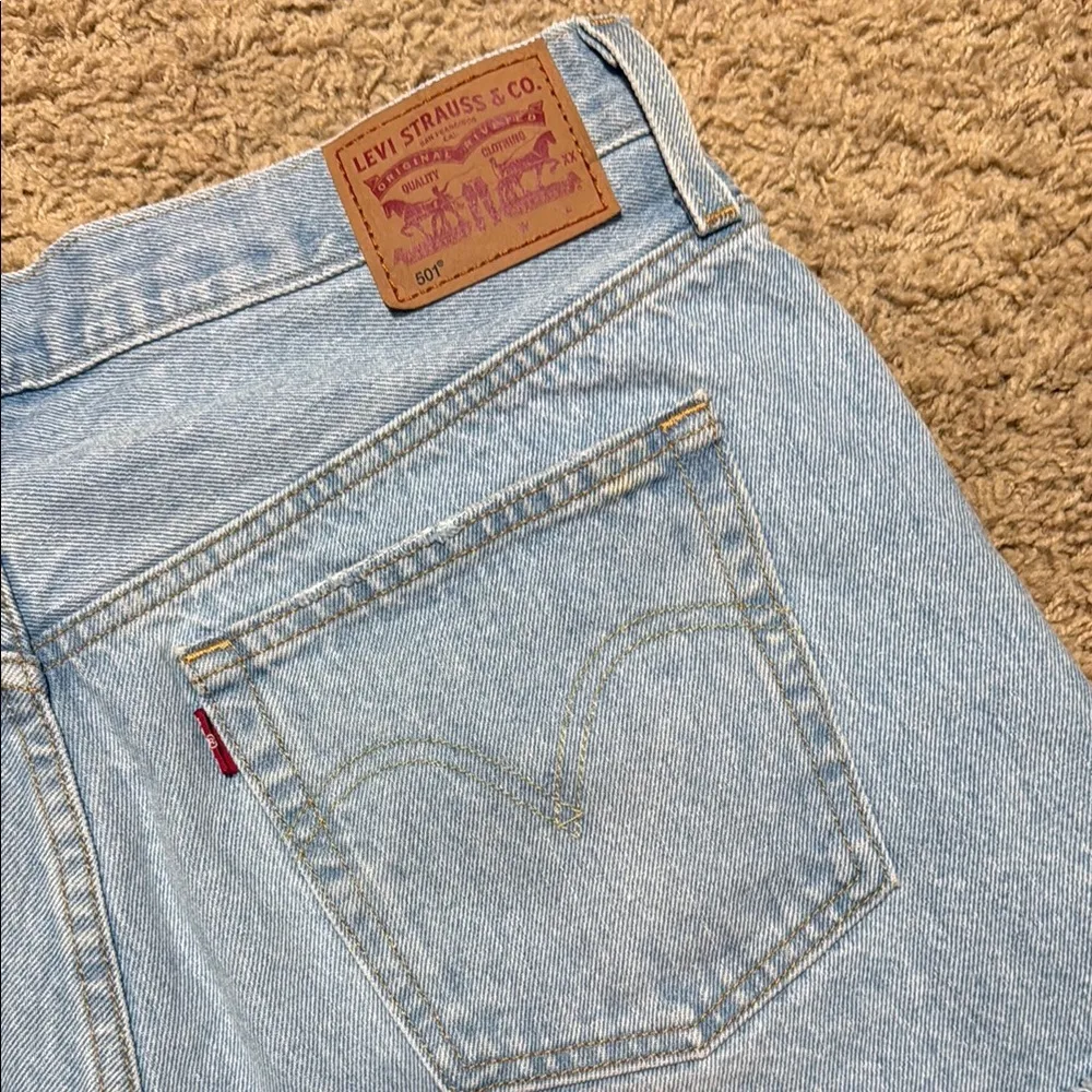 Denim Distressed Women Shorts - Image 3