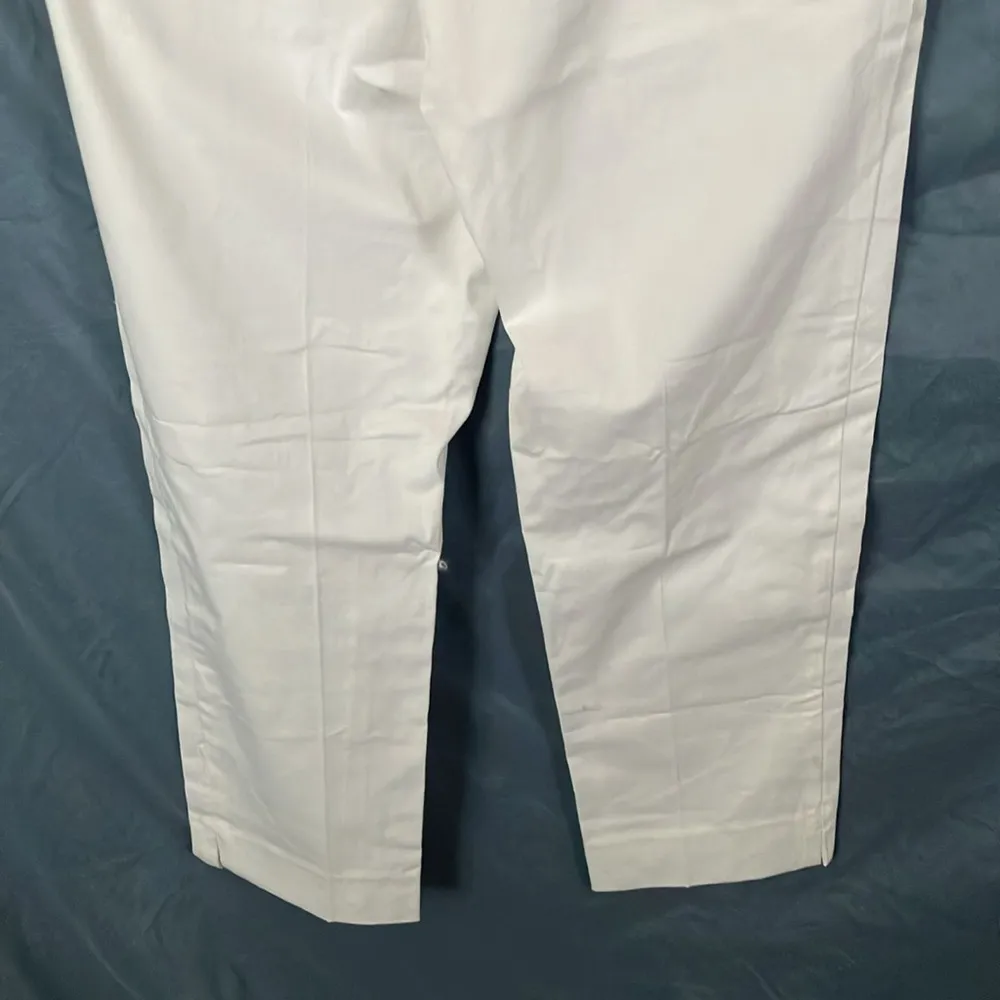 Ann Taylor Petite: White Mid Rise “The Crop” Pants- cotton blend- 10P - Image 13