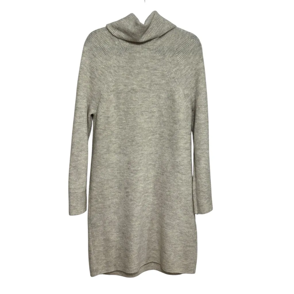 NWT LOFT Cowl Neck Sweater Dress in Ivory / Off White - Size M - Image 2