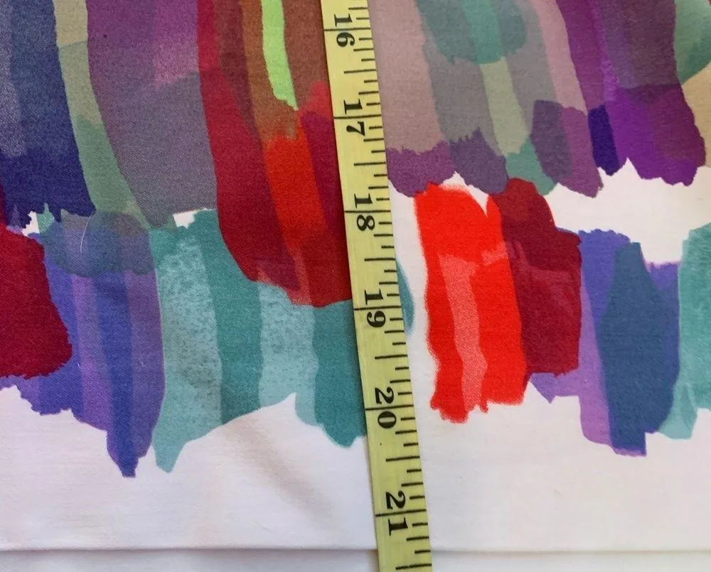 Worth Colorful Pencil Skirt Size 10 Cotton Blend - Image 9