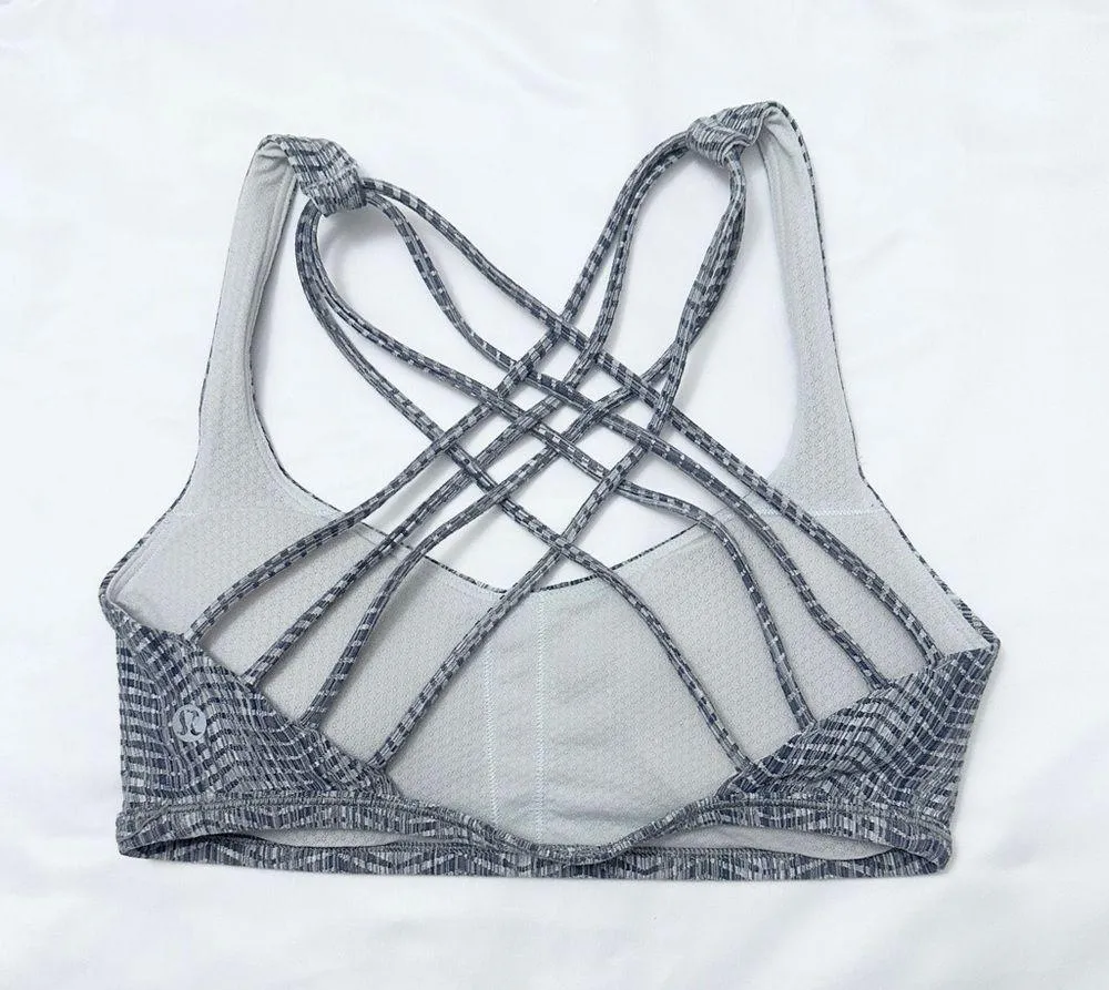 Lululemon Free to Be Bra - Frozen Vista Alpine White Multi - 4 - Image 6