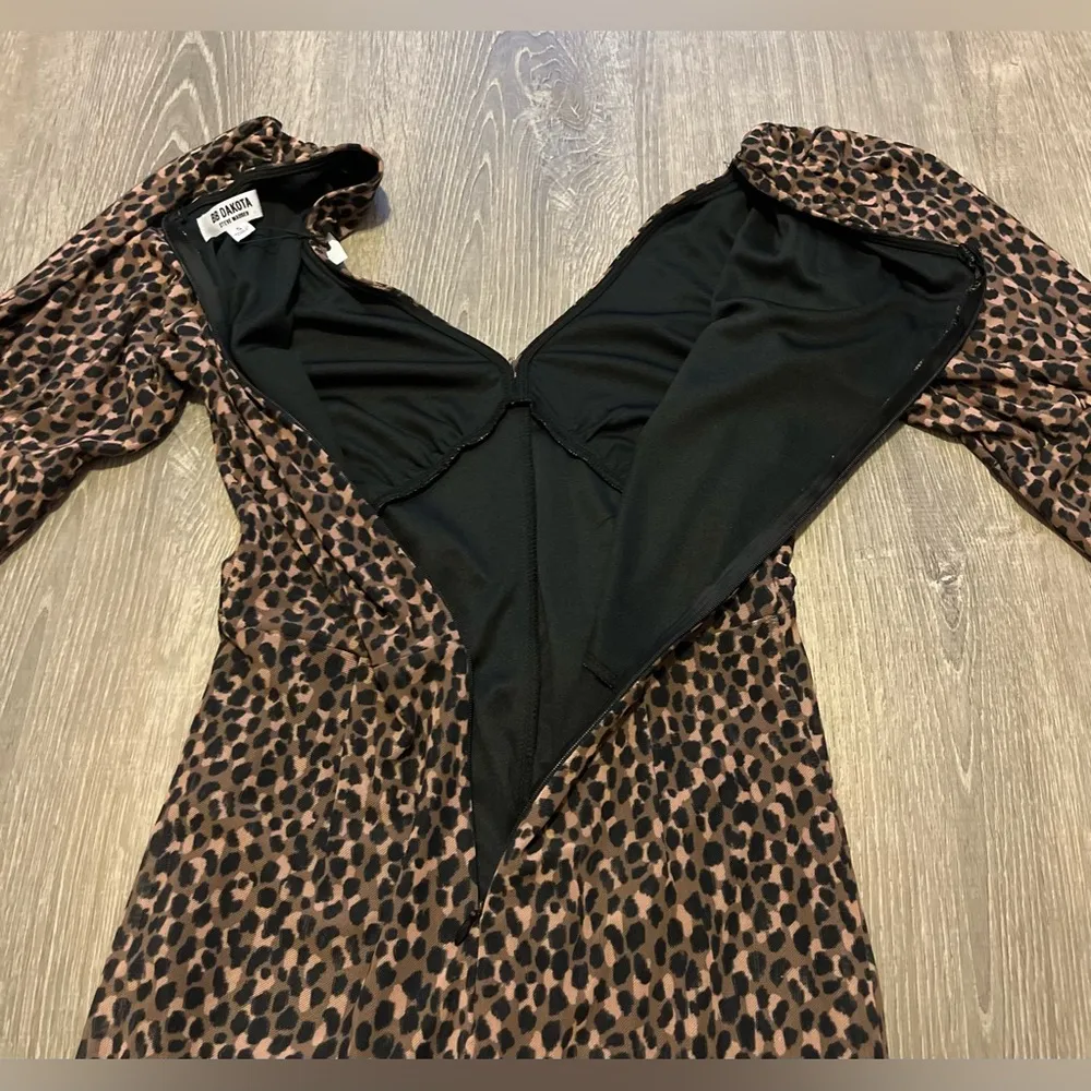 BB Dakota Steve Madden Animal Attitude Dress Size S Back Zipper Going Out NWT - Image 12