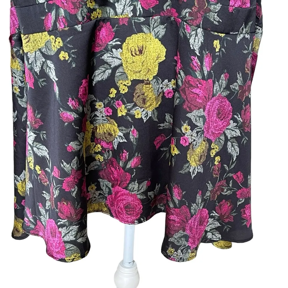 Torrid Georgette Goddess Neck Tank Top Floral Print Women’s Plus Size 5 Zip - Image 7