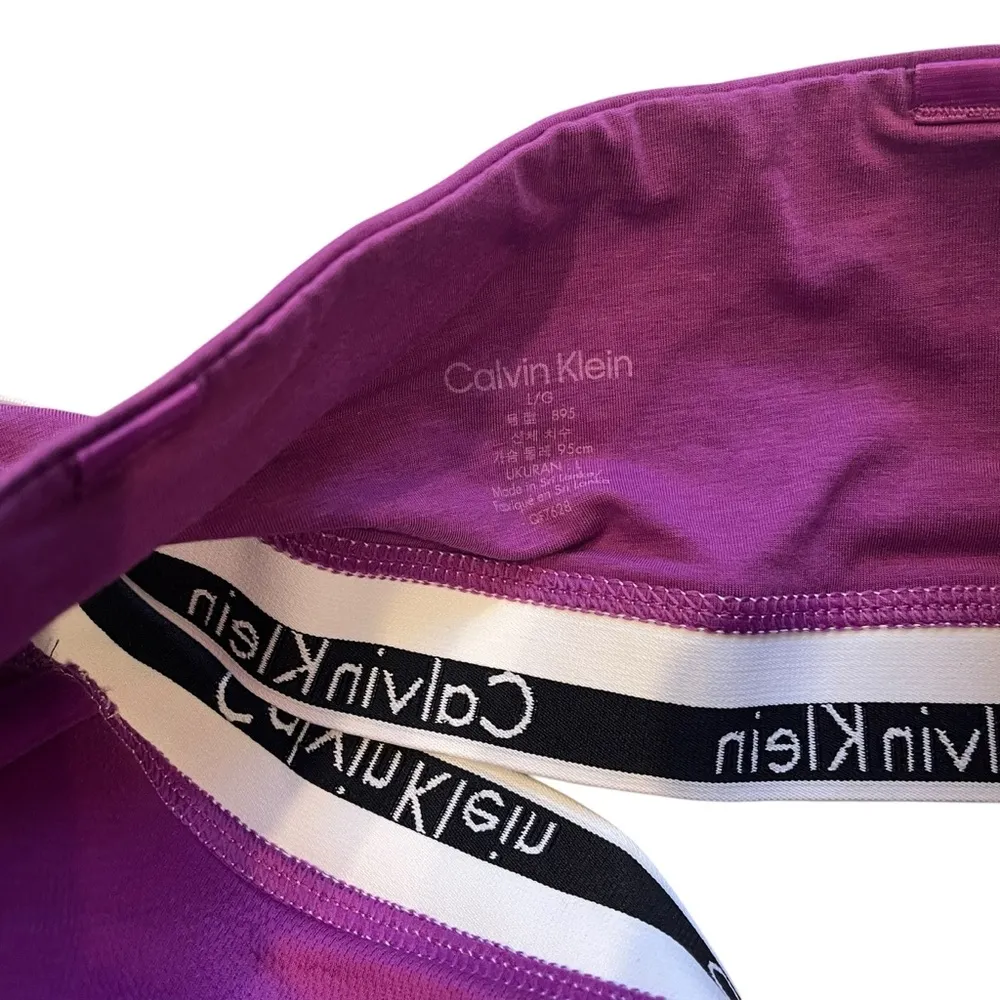 NWT, Calvin Klein Modern Cotton Lightly Lined Bandeau Bra, Missing Straps  Sz L - Image 9