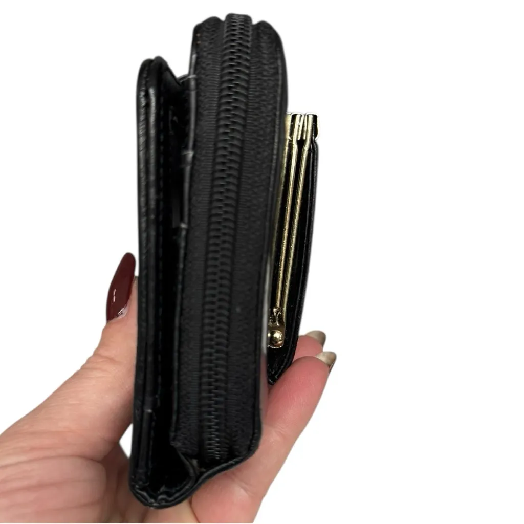 Vintage Lee Sands Black Eel Skin Long Wallet with Kisslock Coin Pouch - Image 3