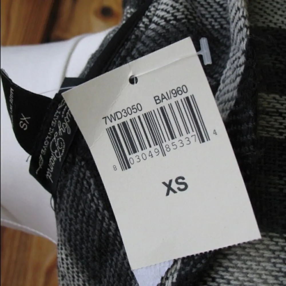 NWT Lucky Brand Black Gray Wrap Jacket Cardigan - Image 8