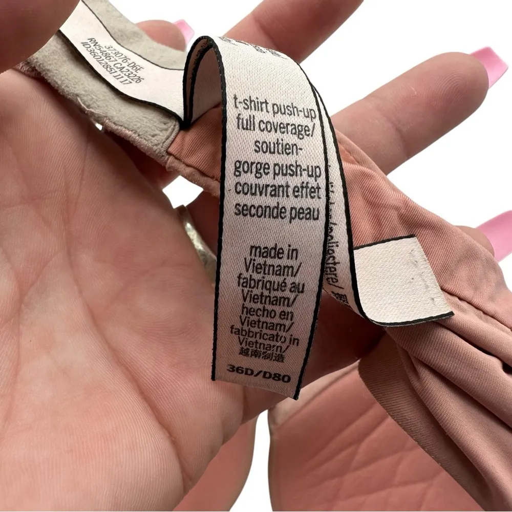 Victoria’s Secret Pink Nude Underwire Lightly Lined Bra 36D - Image 8