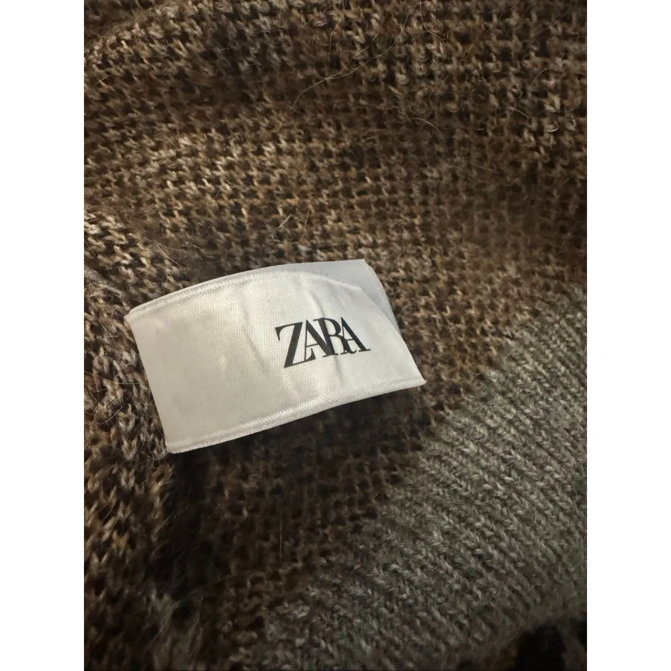 Zara Leopard Print Knit Sweater | Cozy Animal Print Pullover | Medium - Image 3
