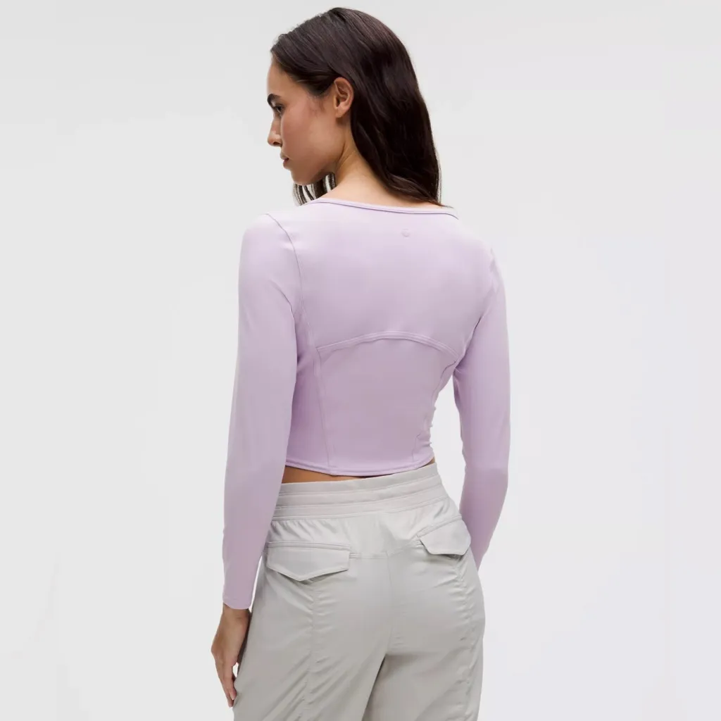 NWT Lululemon Waist-Seamed Nulu Long-Sleeve Shirt - Lilac Ether - 6 - Image 3