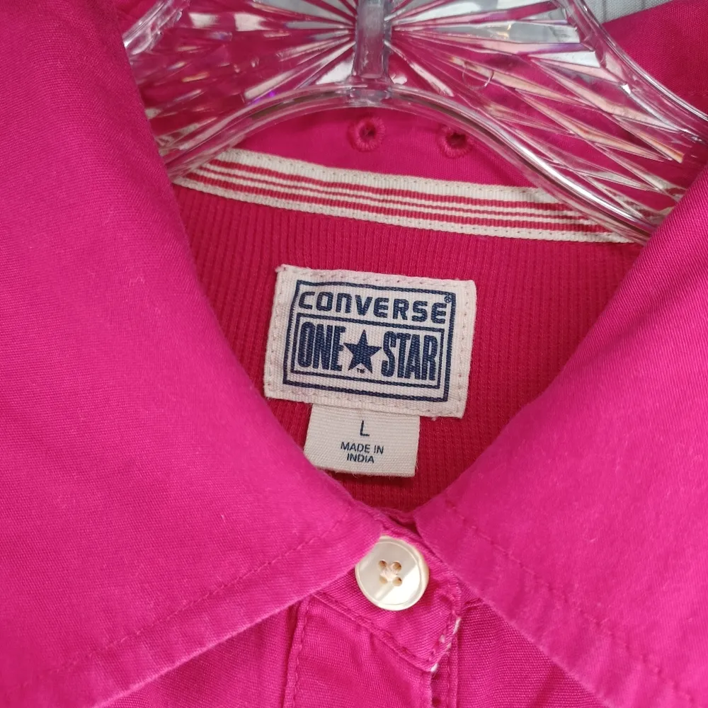 Converse One Star Bright Pink Button-Up Shirt - Image 2