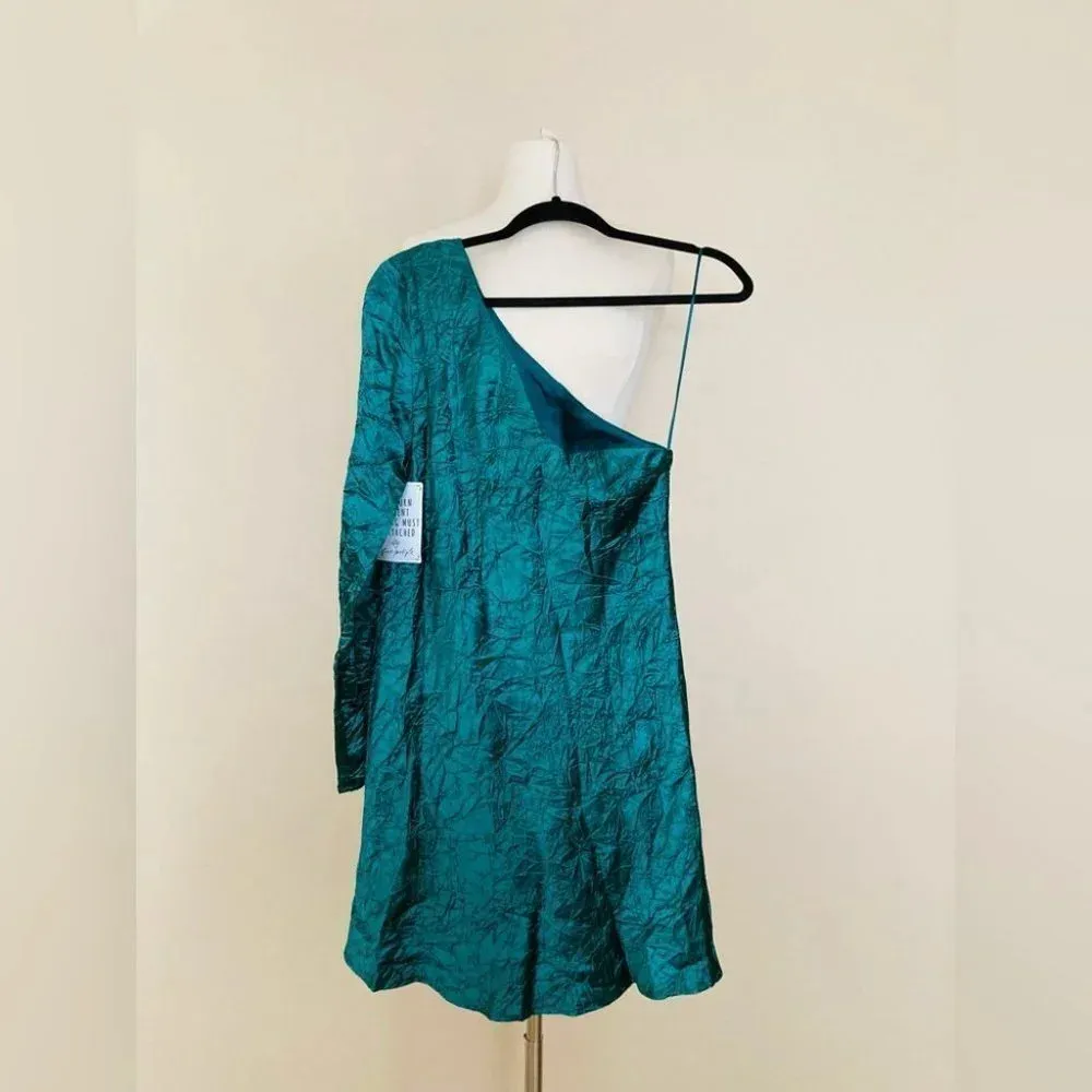 Free People Third Form Running Water One-Shoulder Dress Size 6 NWT $230 - Image 4