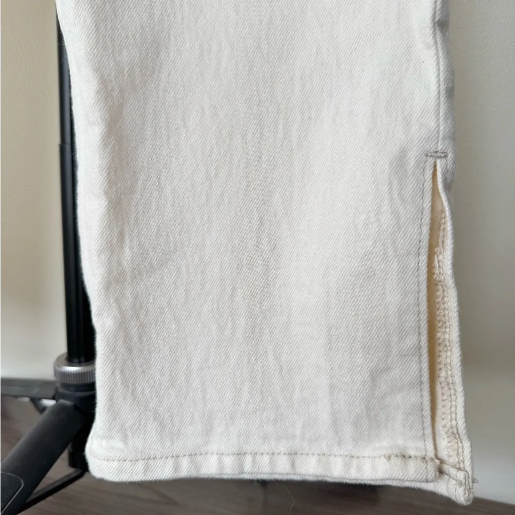 Abercrombie & Fitch The 90’s Straight‎ Ultra High Rise Curve Love 10 Long Cream - Image 6