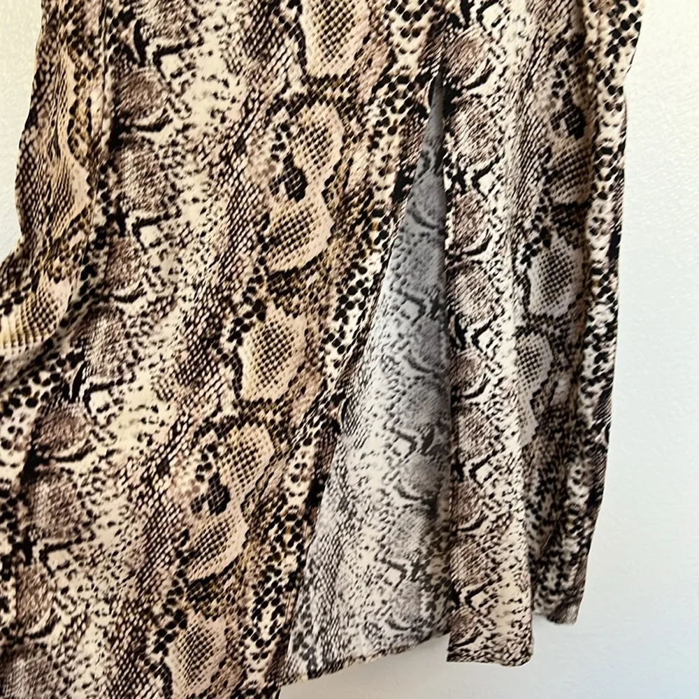 EUC Wild Fable Python Snakeprint Maxi Skirt sz L - Image 2