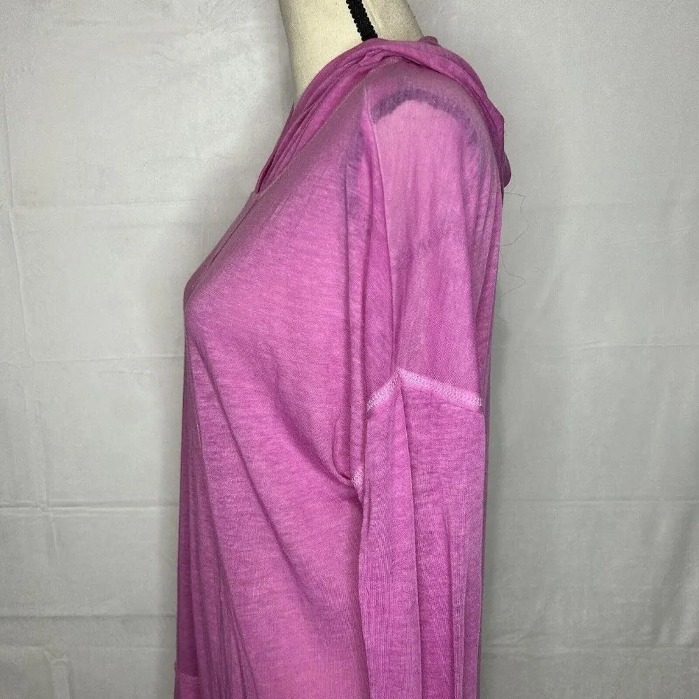 KENSIE PERFORMANCE Sz S Pink Workout Hoodie Top Lightweight - Image 5