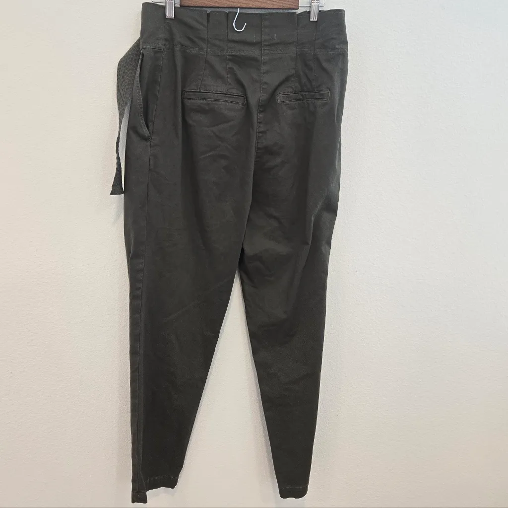 A.L.C. Krew Tapered Paperbag Pants in Green size 10 - Image 7