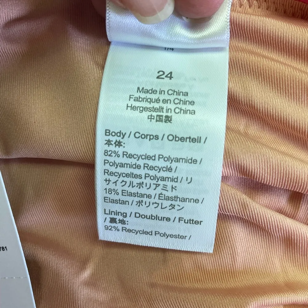 J.Crew Ruched Sweetheart One Piece Pink Size 24 - Image 6