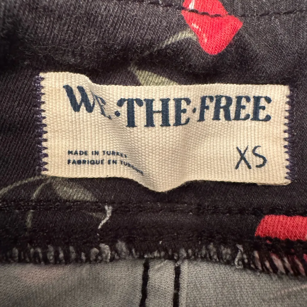 Free People We The Free In My Feelings Printed Cropped Slim Flare Pants Size XS - Image 14