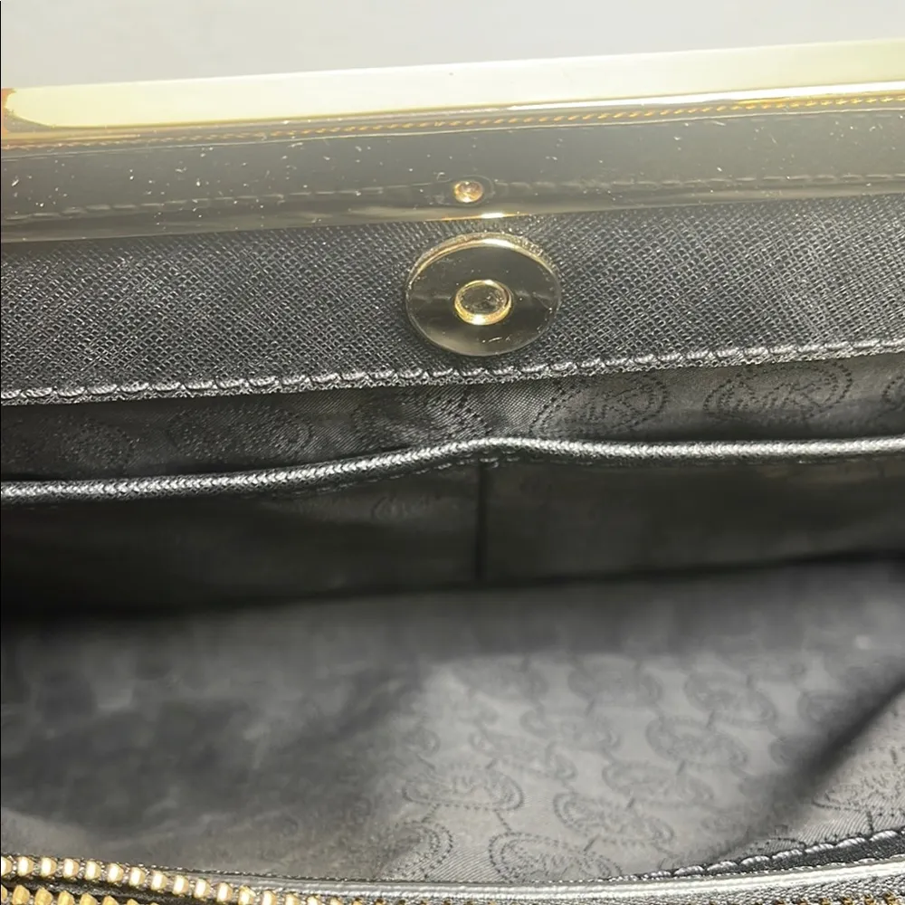 Michael Kors Black Tilda Saffiano Leather Large Tote purse - Image 3