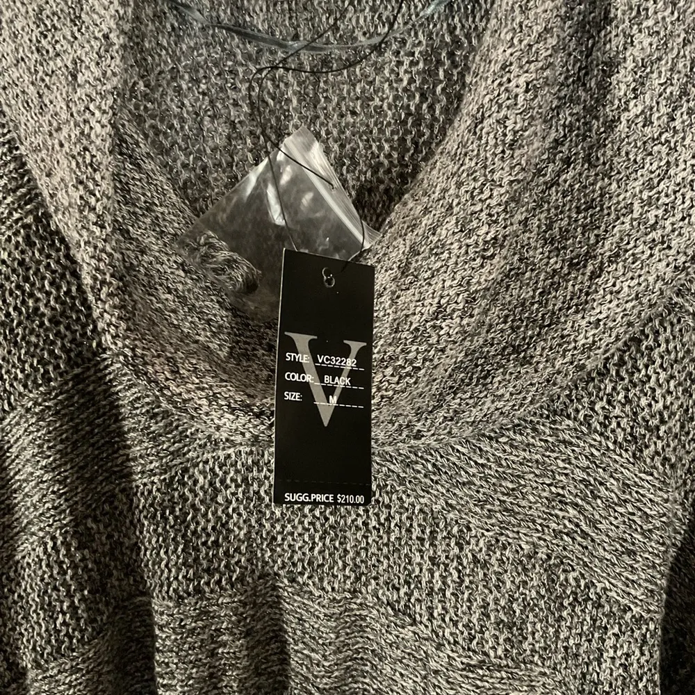 Vertigo Women Sweater Small Beige Gold Shimmer Cowl
Neck Dolman Party Event SZM - Image 3