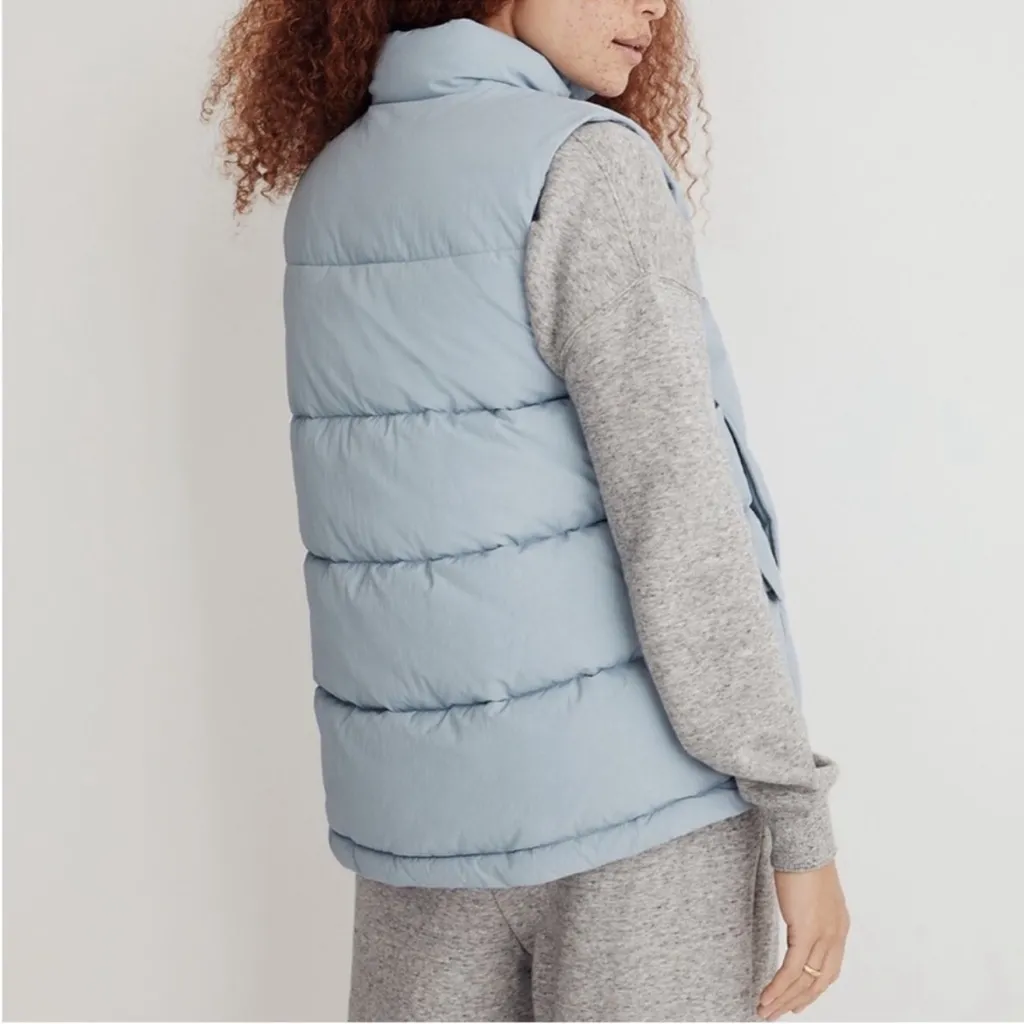 Madewell Textured Nylon Puffer Vest Size Small NWOT - Image 9