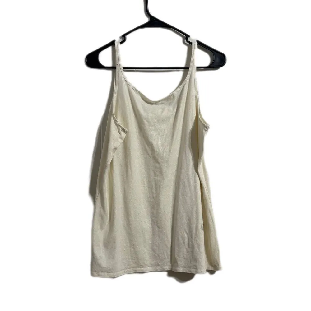 Eddie Bauer Off-White Women's Tank‎ Top - Image 2