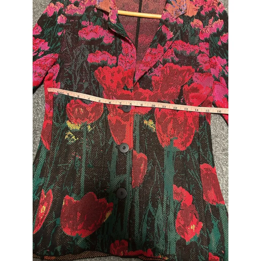 Aldomartins Tulip‎ Field Sweater Blazer Size Medium Black - Image 9