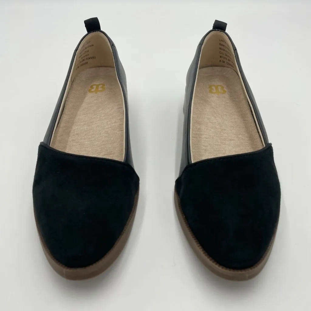Betabrand City Skimmers‎ Size 8.5 M Black Leather Uppers Slip-Ons Women Low Heel - Image 4