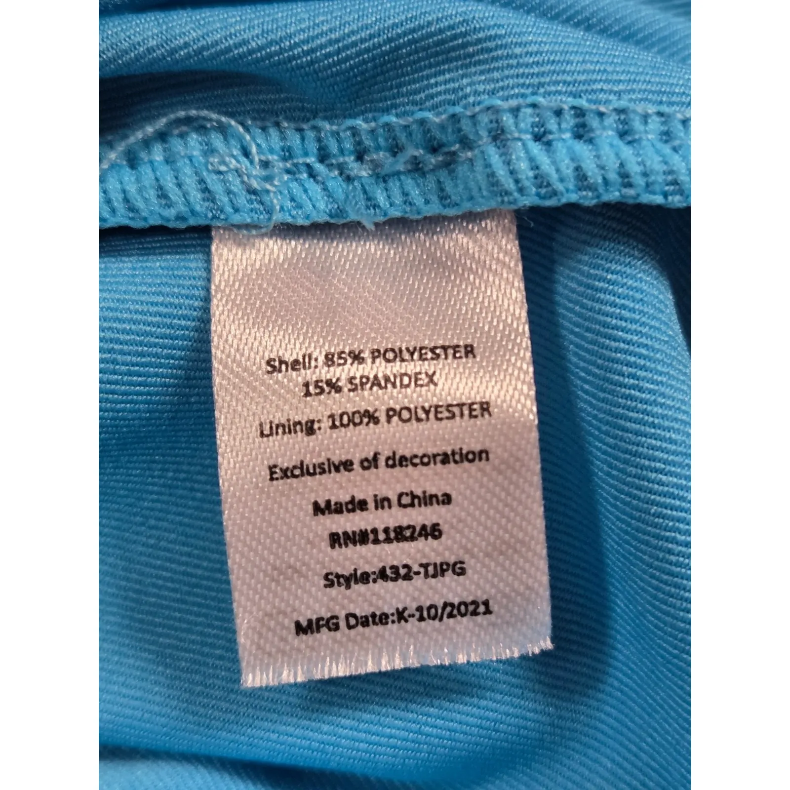 Cabana Life Preppy Geo Unisuit UPF 50+, Zipper Long Sleeve XL Bathing Suit Swim Blue - Image 4