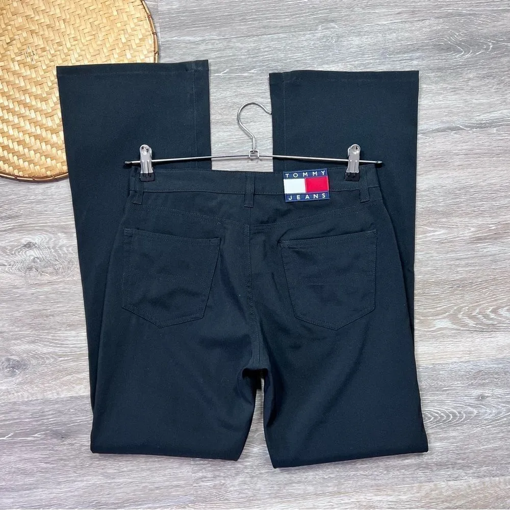 Vintage Y2K Tommy Hilfiger black pants lowrise‎ women’s size 7 - Image 3