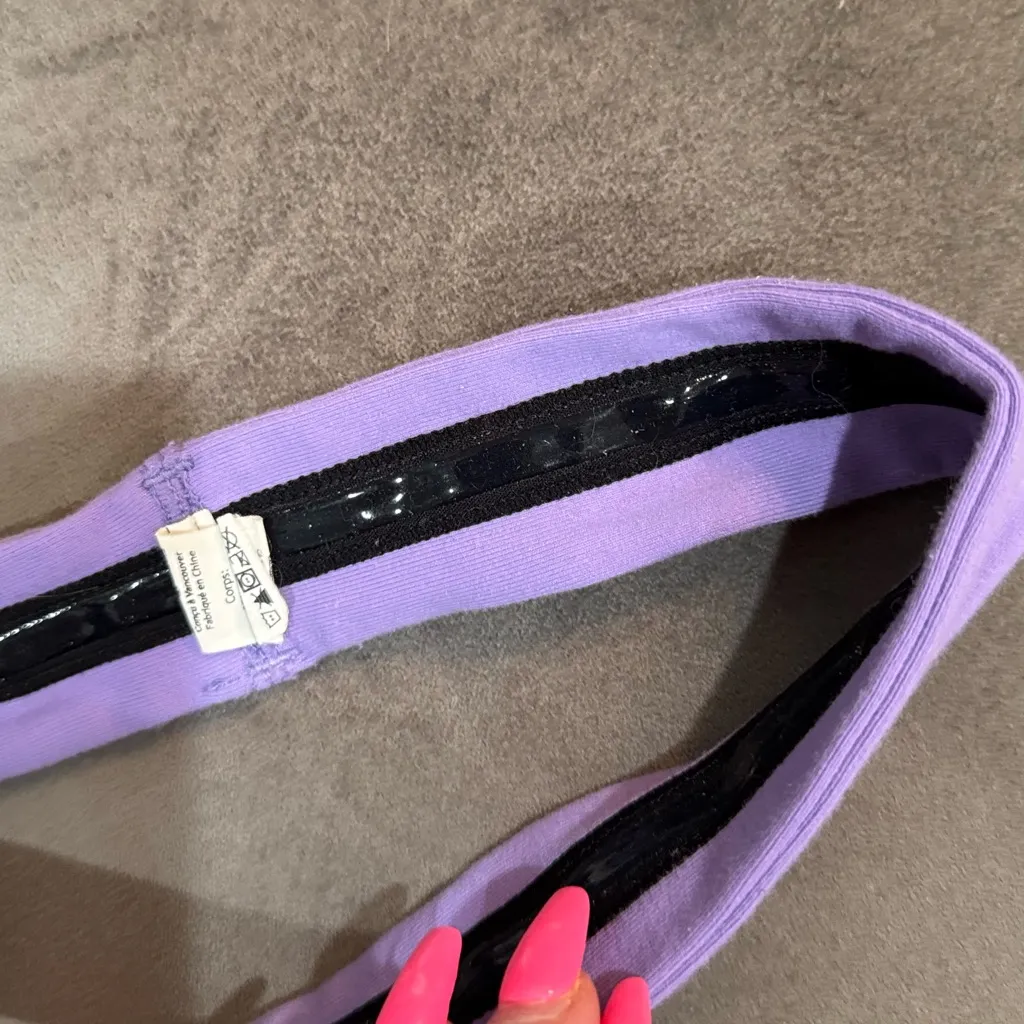Lululemon Slipless Lavender Purple Headband - Image 3
