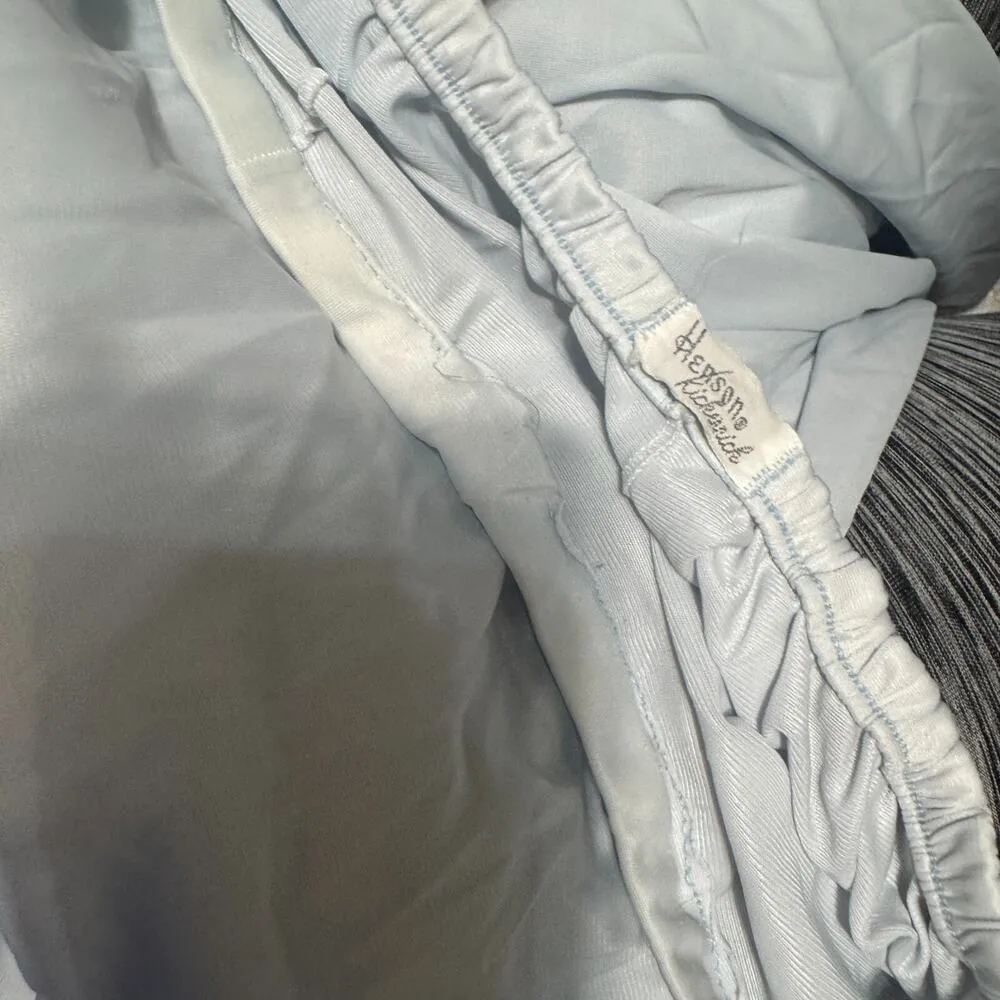 VTG Henson Kickernick Women's Pajamas Light blue 100% Nylon Soft Silky Lace M Size M - Image 9