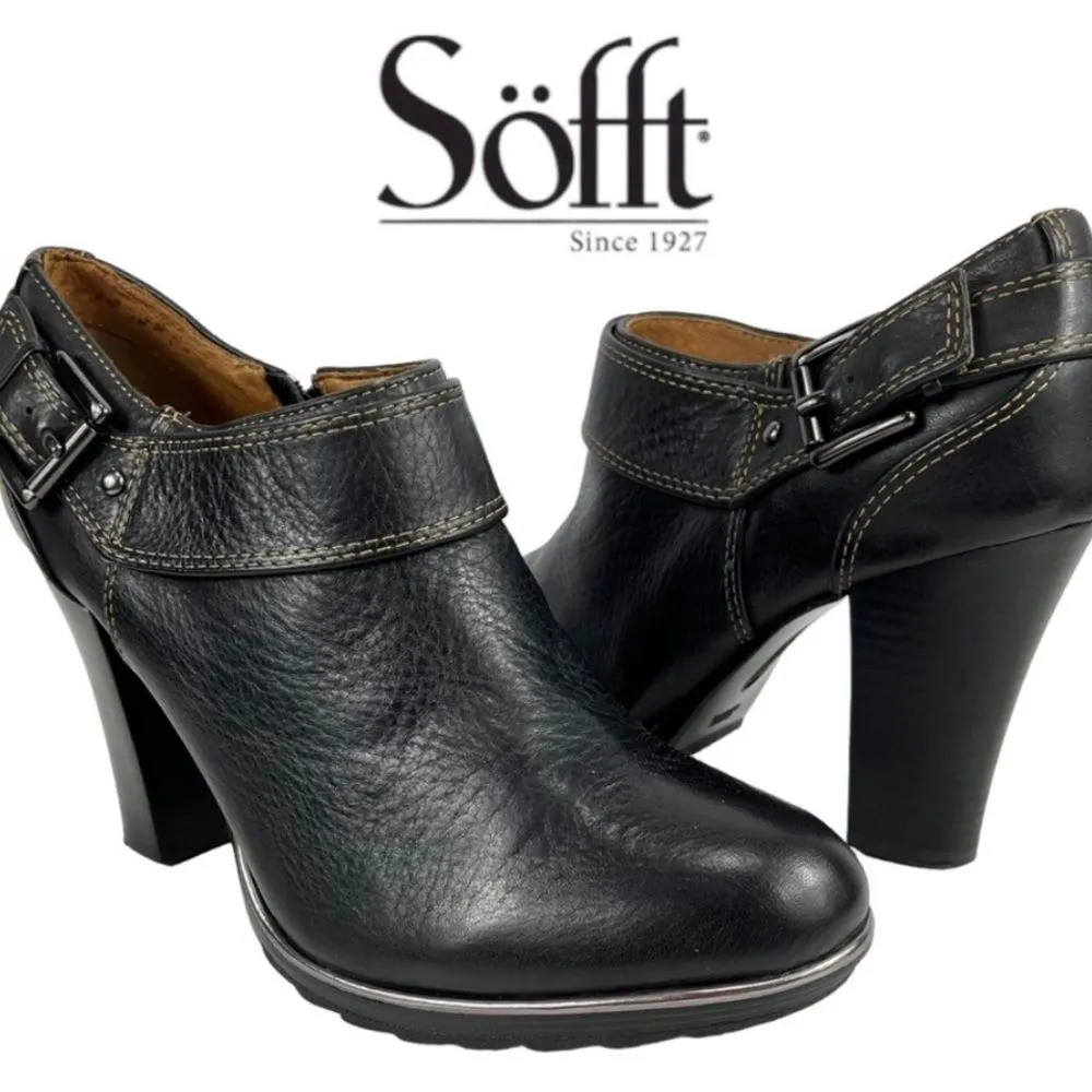 Söfft Willa Ankle Booties Black Size 10 - Image 9