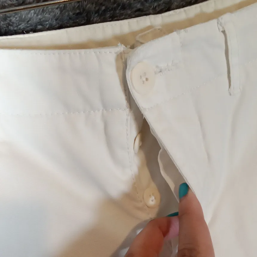 Norma Kamali Eggshell Color Mid Rise Wide Leg Office Womens Size 4 Pants - Image 5