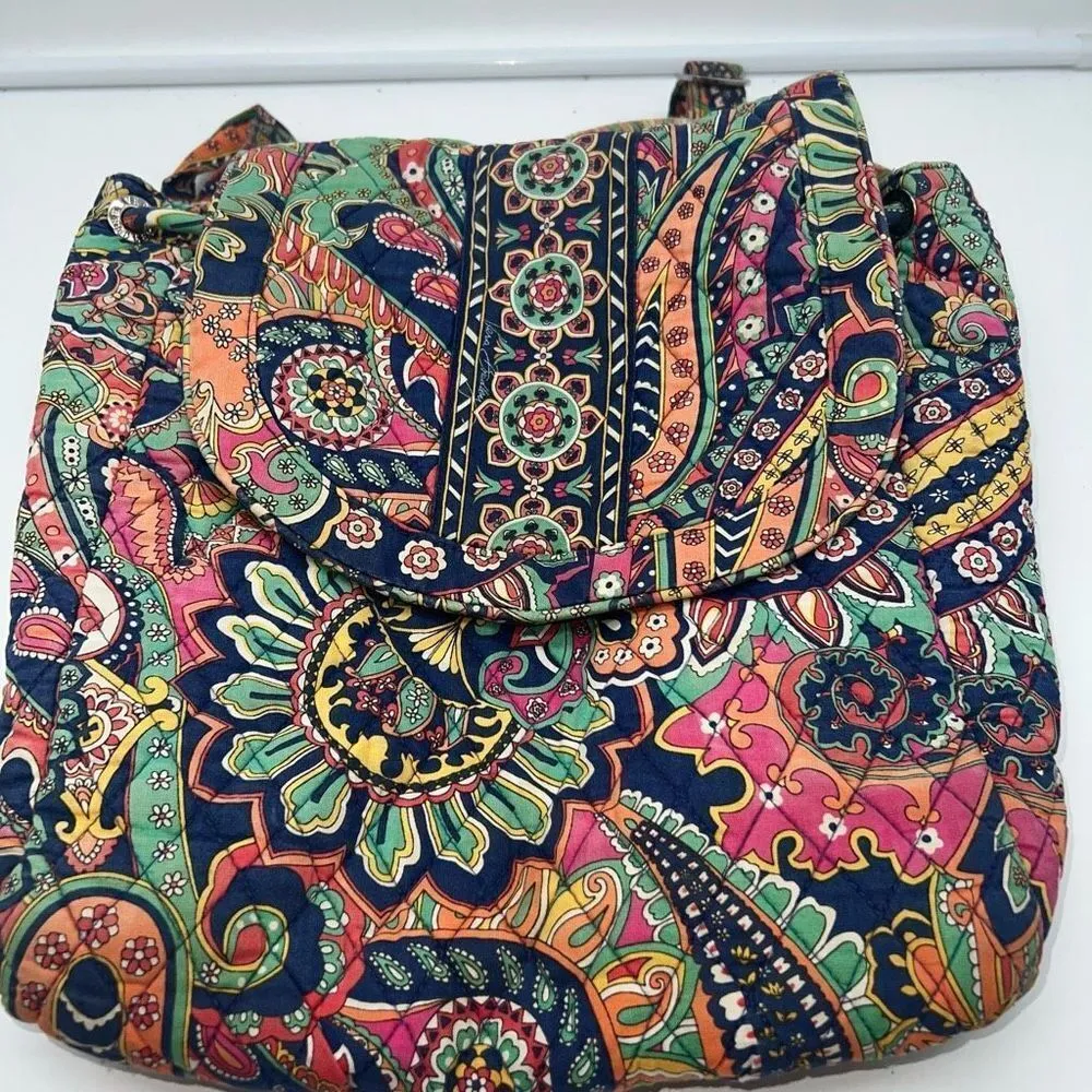 Vera Bradley Hipster Paisley Backpack **SEE PICS**‎ - Image 2