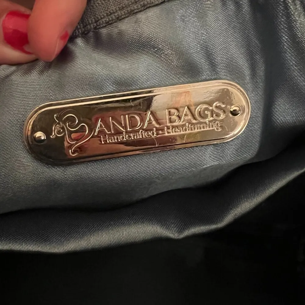 Black & Gray Mini Weekender Banda Bag - Image 7