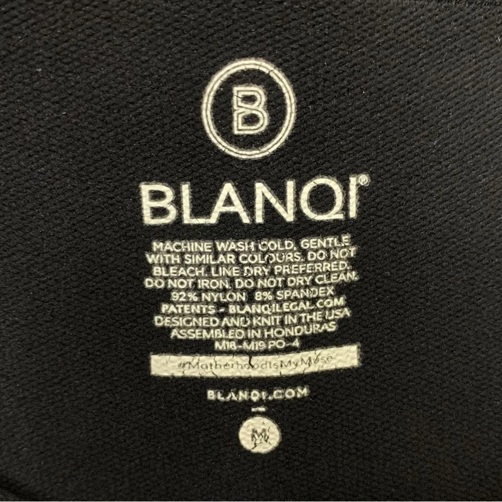 BLANQI Size Medium Highwaist Postpartum/ Nursing Support Leggings Black - Image 7