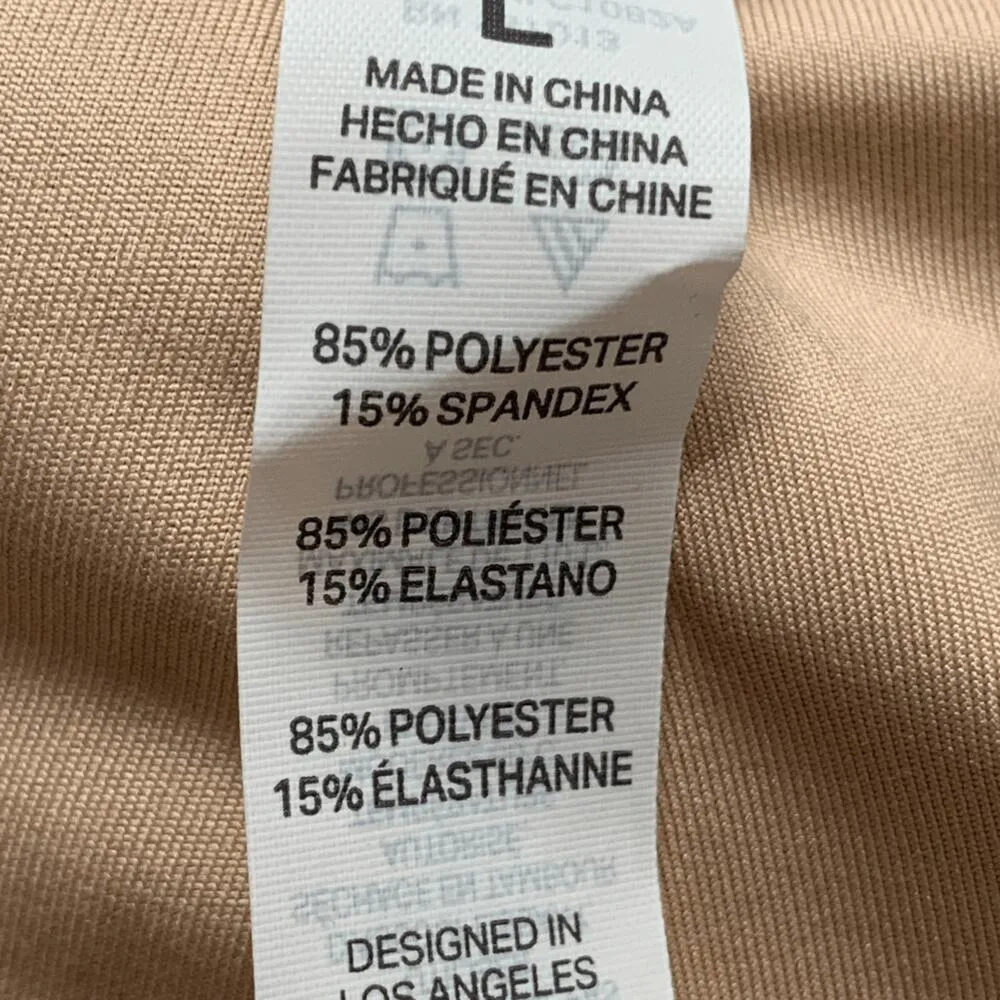 Ellie Moonlight Black Dot High Rise Leggings Tan Black Large Athleisure Yoga - Image 10