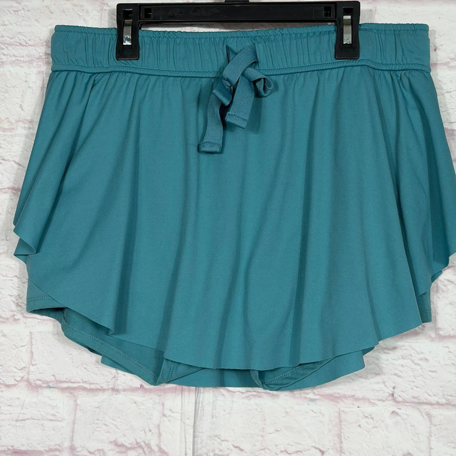 Zenana Women's Teal Skirt with Elastic Waistband and Tie XL - Image 2